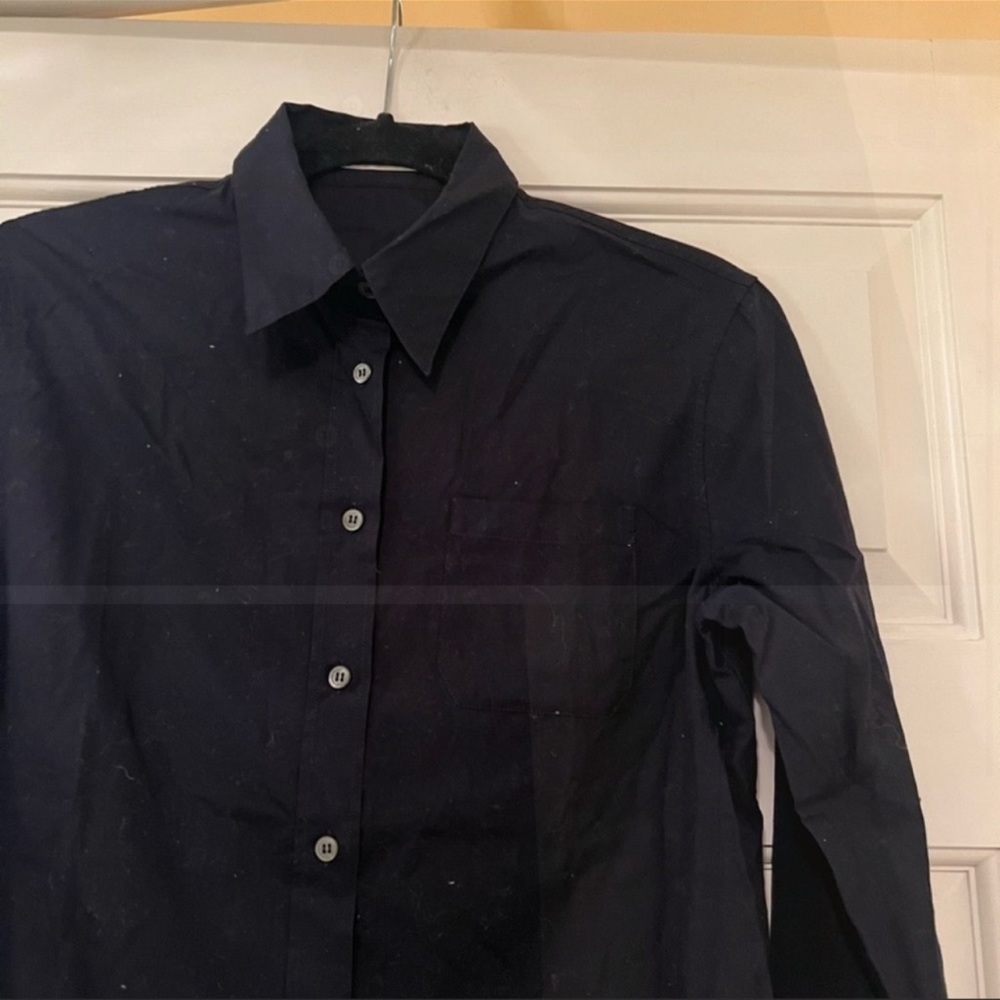 Prada Navy Button Down Shirt - image 3